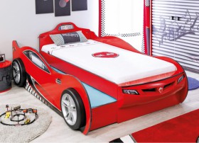 CARBED Кровать-машина Coupe с выдвижной кроватью Red 20.03.1306.00 в Новом Уренгое - novyj-urengoj.katalogmebeli.com | фото