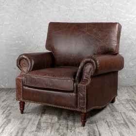 Кресло кожаное Лофт Аристократ (ширина 1100 мм) в Новом Уренгое - novyj-urengoj.katalogmebeli.com | фото