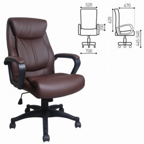 Кресло офисное BRABIX Enter EX-511 (коричневый) в Новом Уренгое - novyj-urengoj.katalogmebeli.com | фото 1