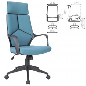 Кресло офисное BRABIX Prime EX-515 (голубая ткань) в Новом Уренгое - novyj-urengoj.katalogmebeli.com | фото