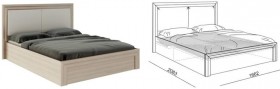 Кровать 1,6 Глэдис (М32) с подъемным механизмом Распродажа в Новом Уренгое - novyj-urengoj.katalogmebeli.com | фото 2