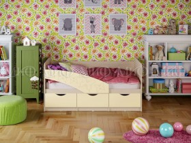 Кровать Бабочки 2,0м (Ваниль матовый) в Новом Уренгое - novyj-urengoj.katalogmebeli.com | фото