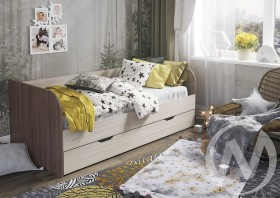 Кровать детская Балли 2-х уровневая (шимо темный/шимо светлый) в Новом Уренгое - novyj-urengoj.katalogmebeli.com | фото