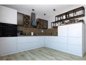 Модульная кухня Бронкс 1,8 м (Кварц) в Новом Уренгое - novyj-urengoj.katalogmebeli.com | фото 5