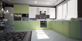 Модульная кухня Парма 1,6 м (Бирюза) в Новом Уренгое - novyj-urengoj.katalogmebeli.com | фото